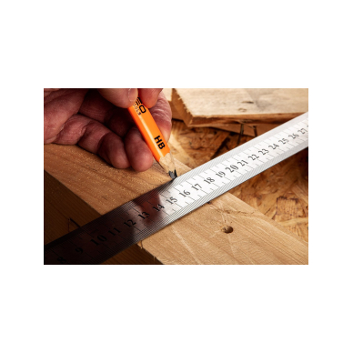 Nerūdijančio plieno liniuotė, 50 cm 3 Nerūdijančio plieno liniuotė, 50 cm 3