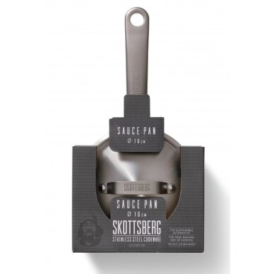 Nerūdijančio plieno puodas su rankena Skottsberg 1,07L 1 Nerūdijančio plieno puodas su rankena Skottsberg 1,07L 1