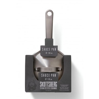 Nerūdijančio plieno puodas su rankena Skottsberg 2,2L 1 Nerūdijančio plieno puodas su rankena Skottsberg 2,2L 1