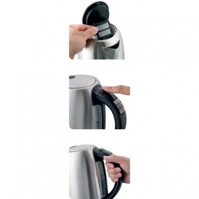 Nerūdijančio plieno virdulys Lund su temparatūros kontrole, 1,7l, 2200W 4 Nerūdijančio plieno virdulys Lund su temparatūros kontrole, 1,7l, 2200W 4