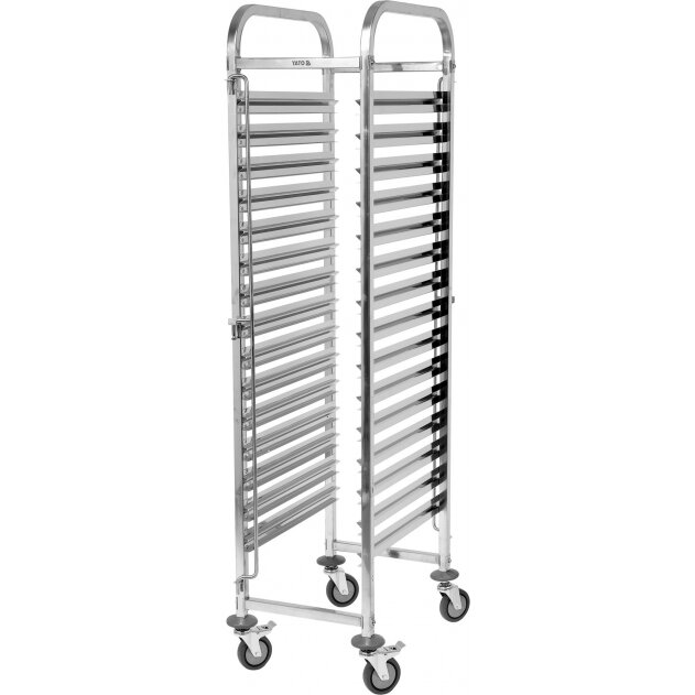 Nerūdijančio plieno vežimėlis indams 380x550x1700 mm (YG-09070) Nerūdijančio plieno vežimėlis indams 380x550x1700 mm (YG-09070)