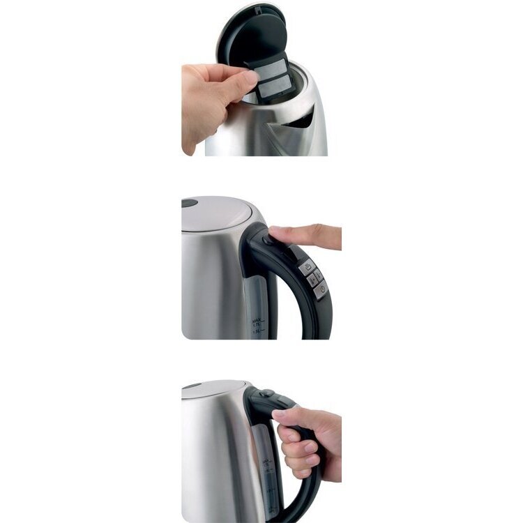 Nerūdijančio plieno virdulys Lund su temparatūros kontrole, 1,7l, 2200W 4 Nerūdijančio plieno virdulys Lund su temparatūros kontrole, 1,7l, 2200W 4