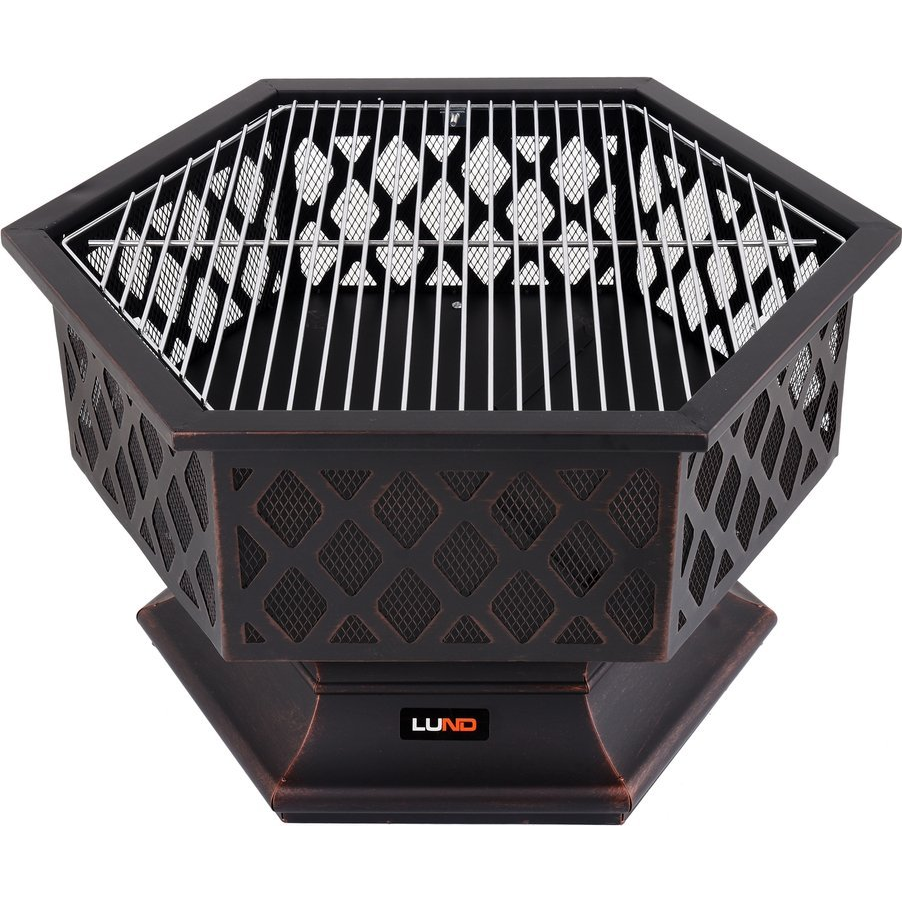 Dekoratyvinis židinys su grotelėmis, grilis Lund 99703, 70X60 cm 2 Dekoratyvinis židinys su grotelėmis, grilis Lund 99703, 70X60 cm 2