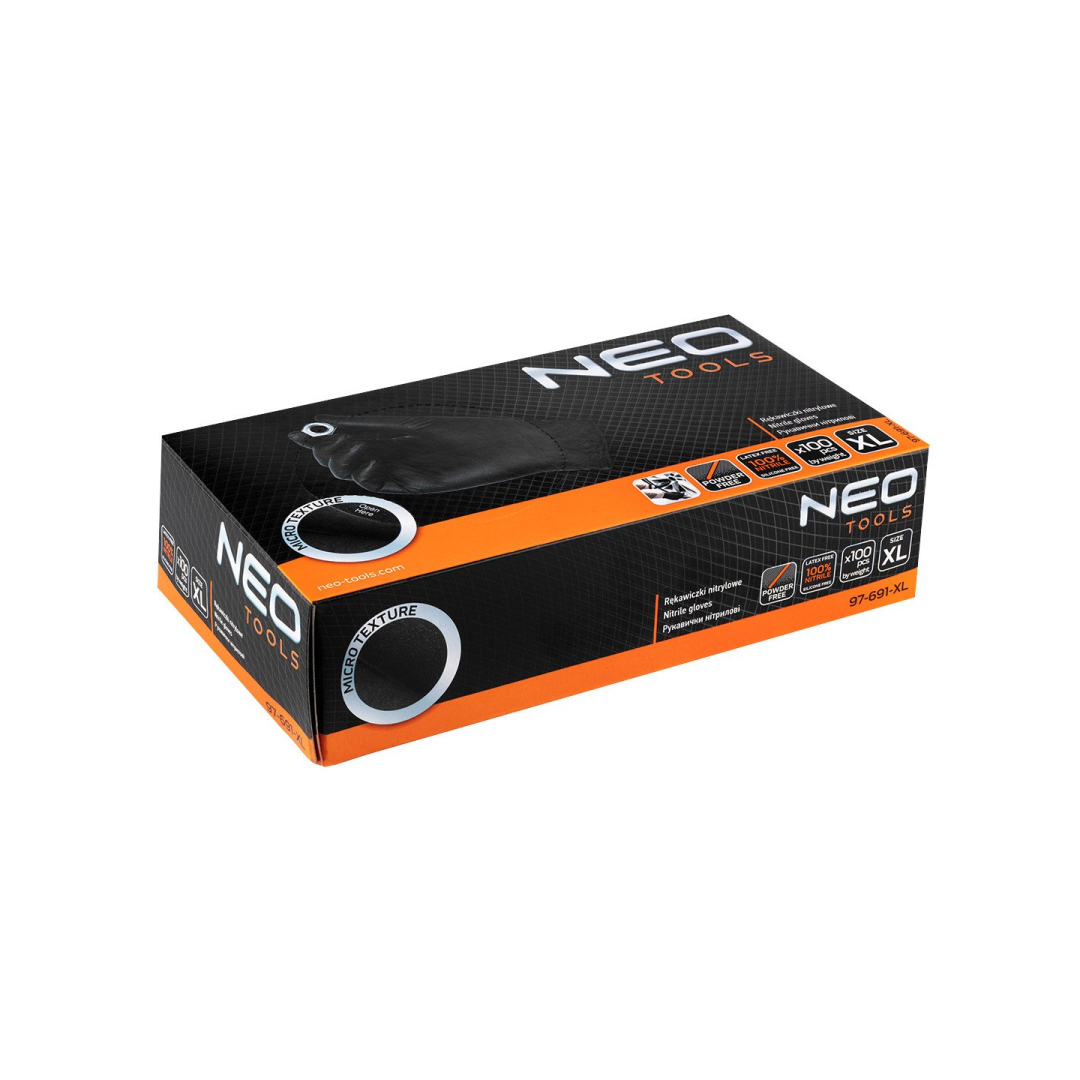 Nitrilo pirštinės, juodos, 100 vnt., XL dydžio 1 Nitrilo pirštinės, juodos, 100 vnt., XL dydžio 1