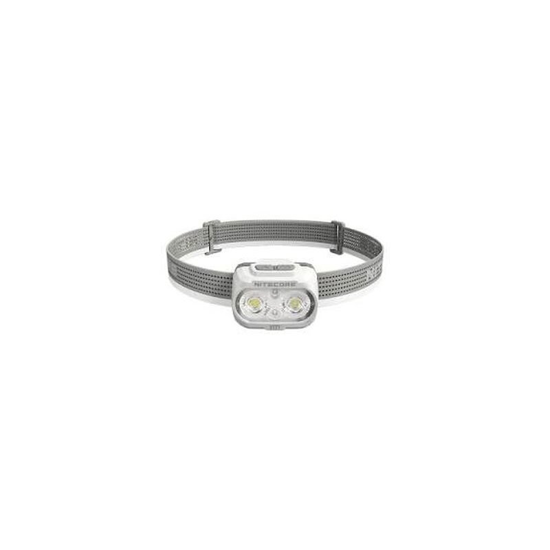 Nitecore UT27 galvos lempa bėgimui – 800 liumenų, kelios spalvų temperatūros, įkraunamas per USB-C, dviguba hibridinė galia, lengvas, sveria 74 g