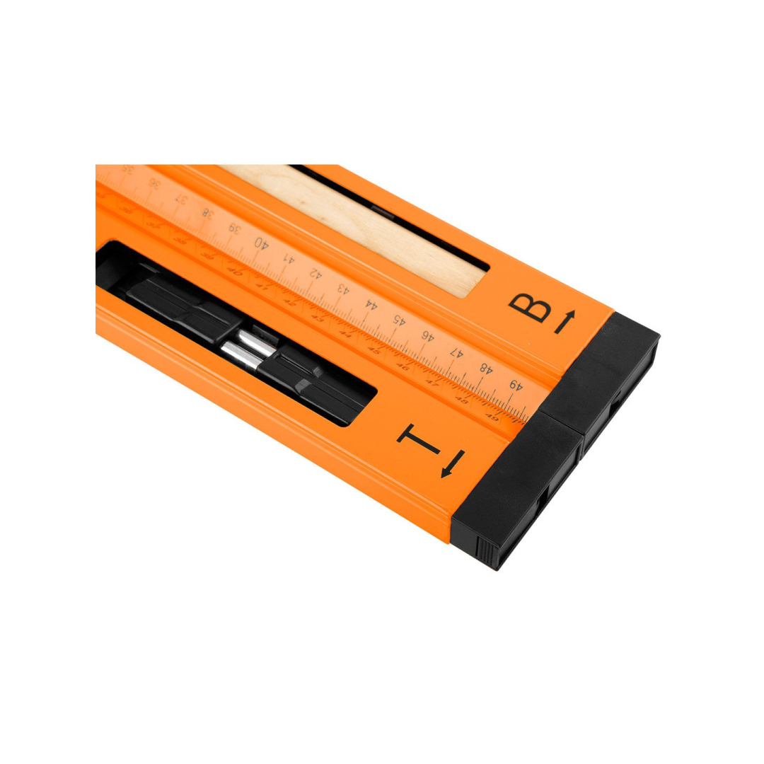 Nuožulnus aliuminio profilis su 2akutėss, pieštuku 7 Nuožulnus aliuminio profilis su 2akutėss, pieštuku 7