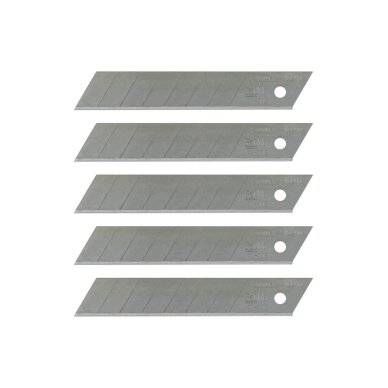 Nulaužiamos geležtės peiliui STANLEY , 18 mm, 5 vnt. 0-11-718 7 Nulaužiamos geležtės peiliui STANLEY , 18 mm, 5 vnt. 0-11-718 7