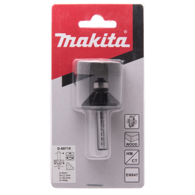 Nuožulų freza Makita D-68719, 30,2x12,7 mm/ 54,7mm, 8mm 1 Nuožulų freza Makita D-68719, 30,2x12,7 mm/ 54,7mm, 8mm 1