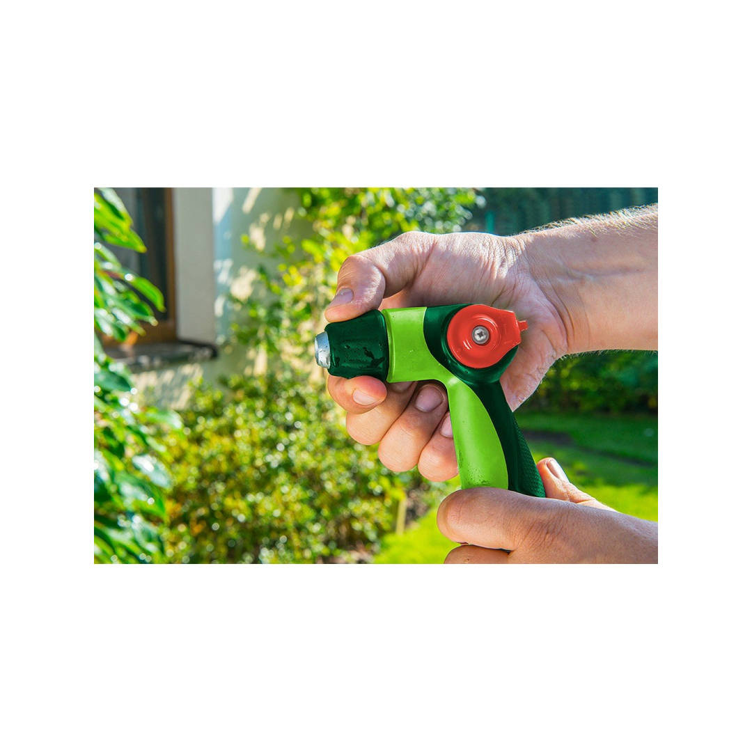 Nykščiu valdomas reguliuojamas purkštukas 2 Nykščiu valdomas reguliuojamas purkštukas 2