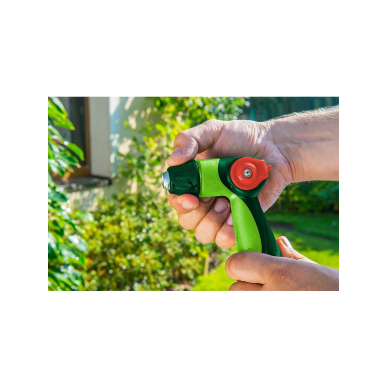 Nykščiu valdomas reguliuojamas purkštukas 2 Nykščiu valdomas reguliuojamas purkštukas 2