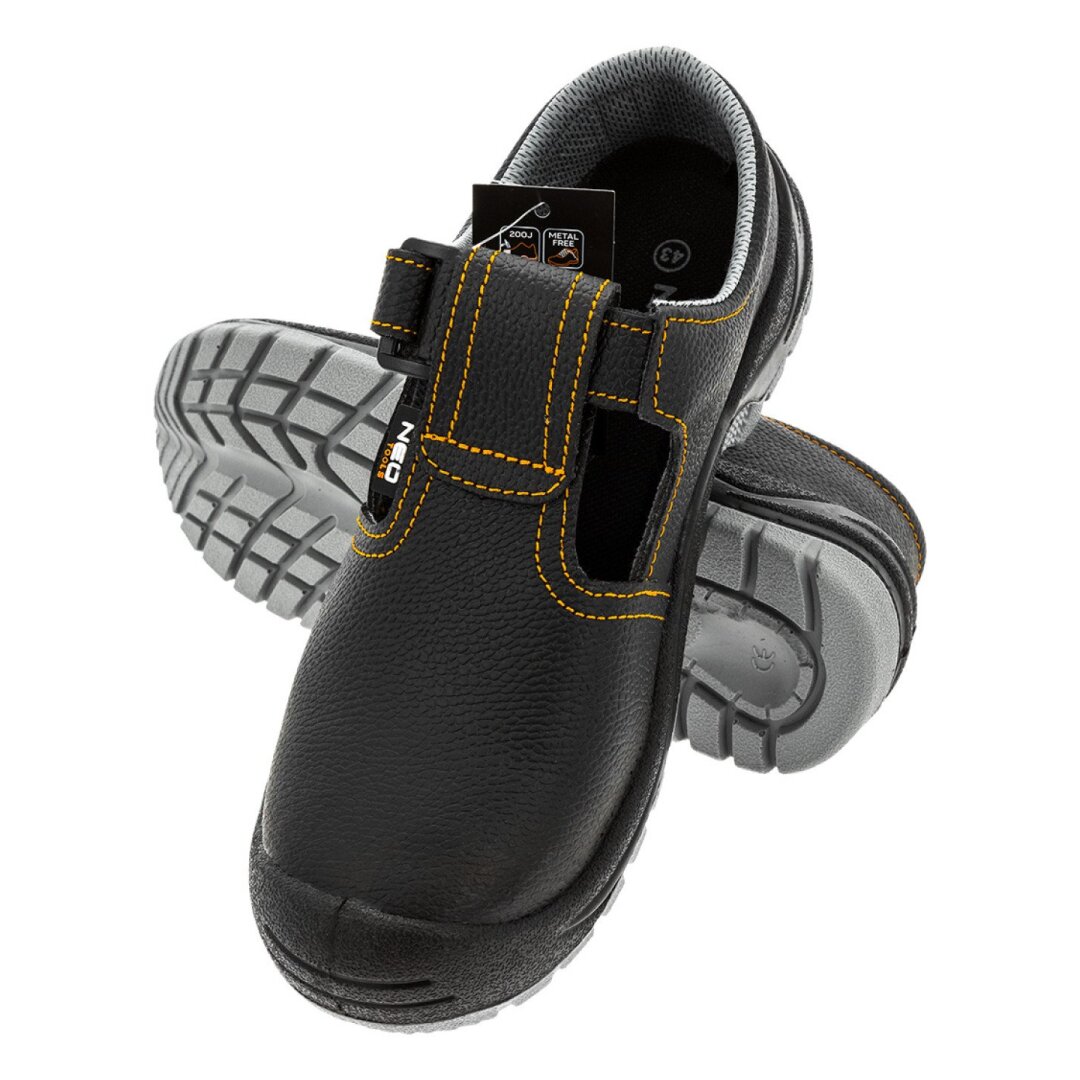 Odinės basutės S1 FO, plienine nosimi, dydis 41 4