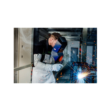 Odinė suvirinimo prijuostė 60 x 90 cm, medvilninės juostelės 5 Odinė suvirinimo prijuostė 60 x 90 cm, medvilninės juostelės 5