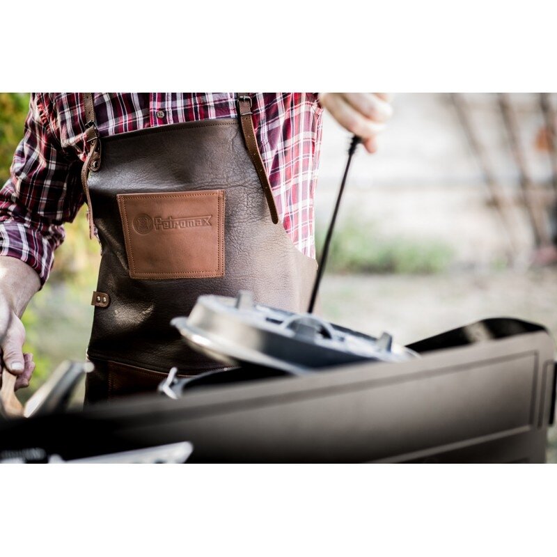 Odinė prijuostė Petromax Buff su kryžminiais nugaros diržais 4 Odinė prijuostė Petromax Buff su kryžminiais nugaros diržais 4