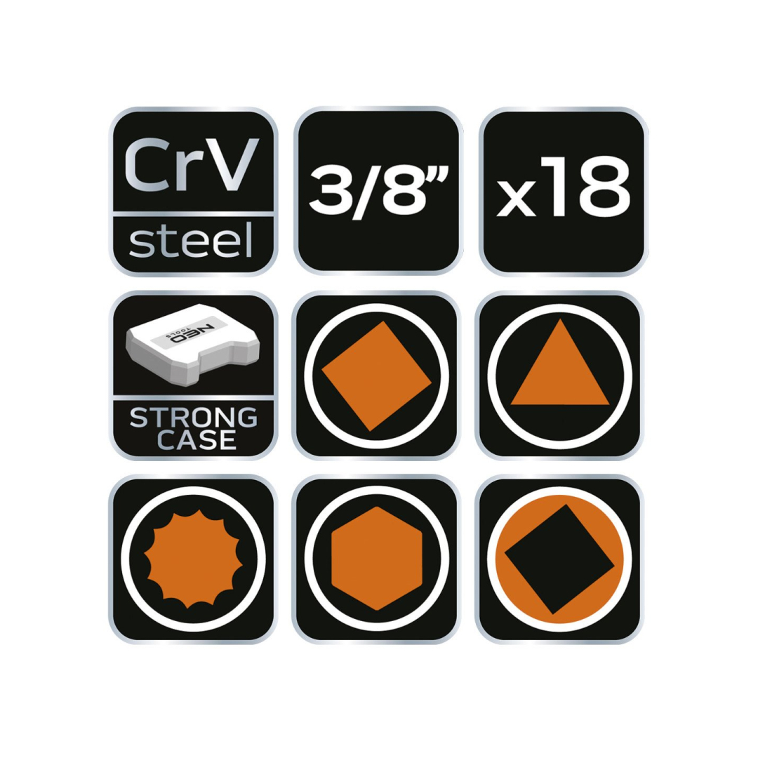 Oil drainer set 18vnt, 3/8" 6 Oil drainer set 18vnt, 3/8" 6