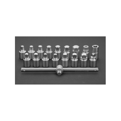 Oil drainer set 18vnt, 3/8" 3