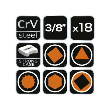 Oil drainer set 18vnt, 3/8" 6 Oil drainer set 18vnt, 3/8" 6