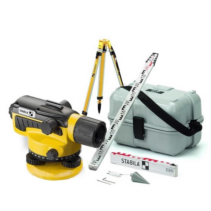 Optinis nivelyras OLS 26 komplektas, Stabila Optinis nivelyras OLS 26 komplektas, Stabila