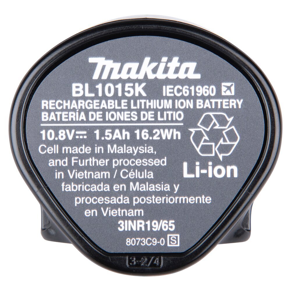 Akumuliatorius Makita BL1015K, 1913U9-9, 10,8V, 1,5Ah 4 Akumuliatorius Makita BL1015K, 1913U9-9, 10,8V, 1,5Ah 4