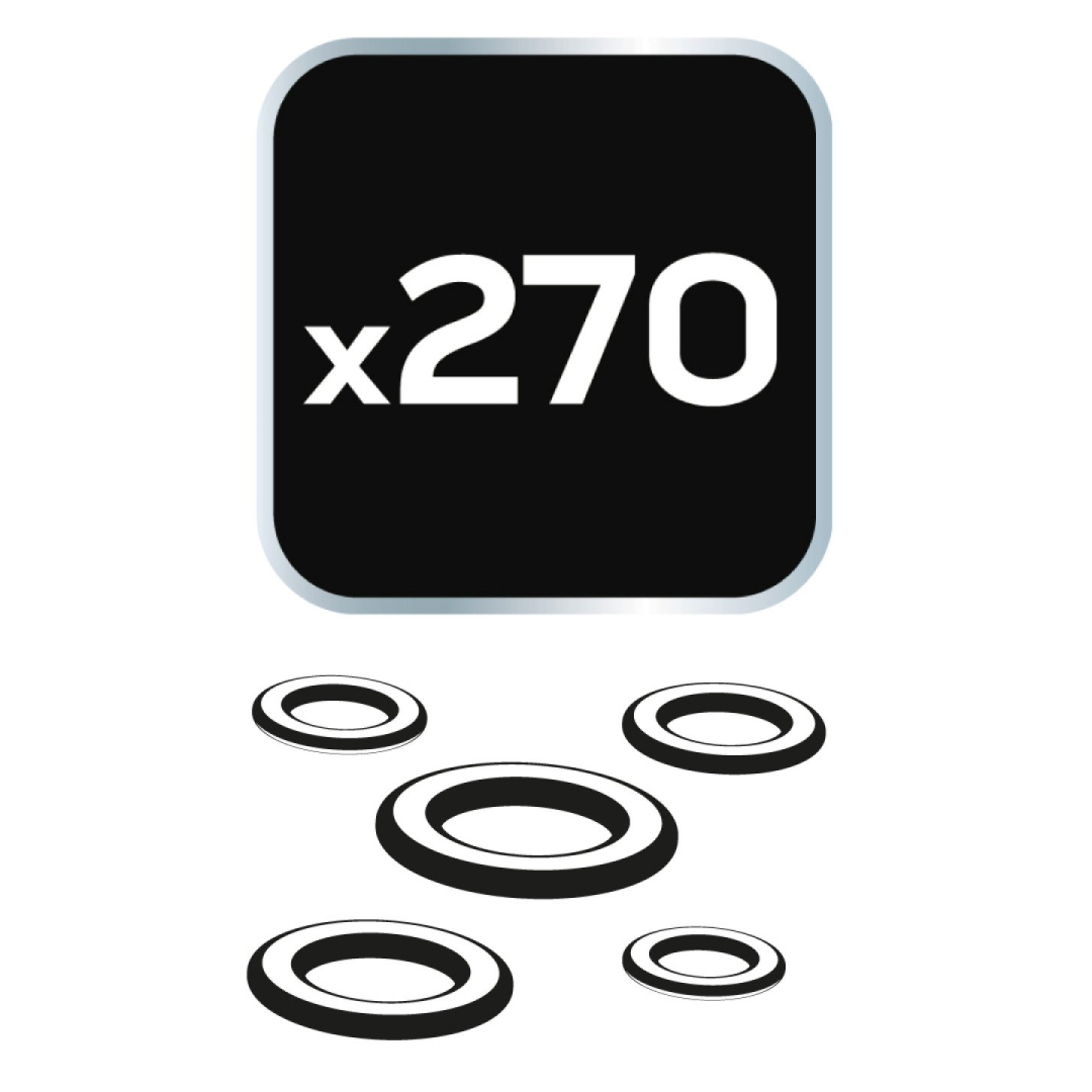 Oro kondicionavimo HNBR sandarinimo žiedai, 270 vnt. 6