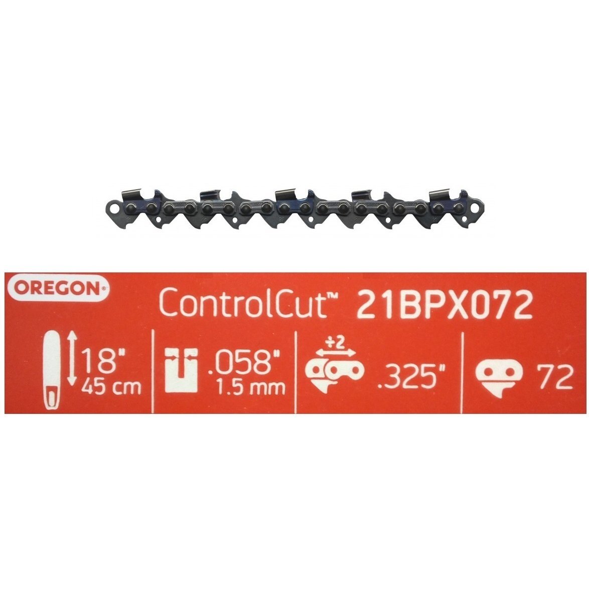 Oregon pjovimo grandinė 21BPX072E, 45cm, 1.5mm, 0.325, 72 nareliai