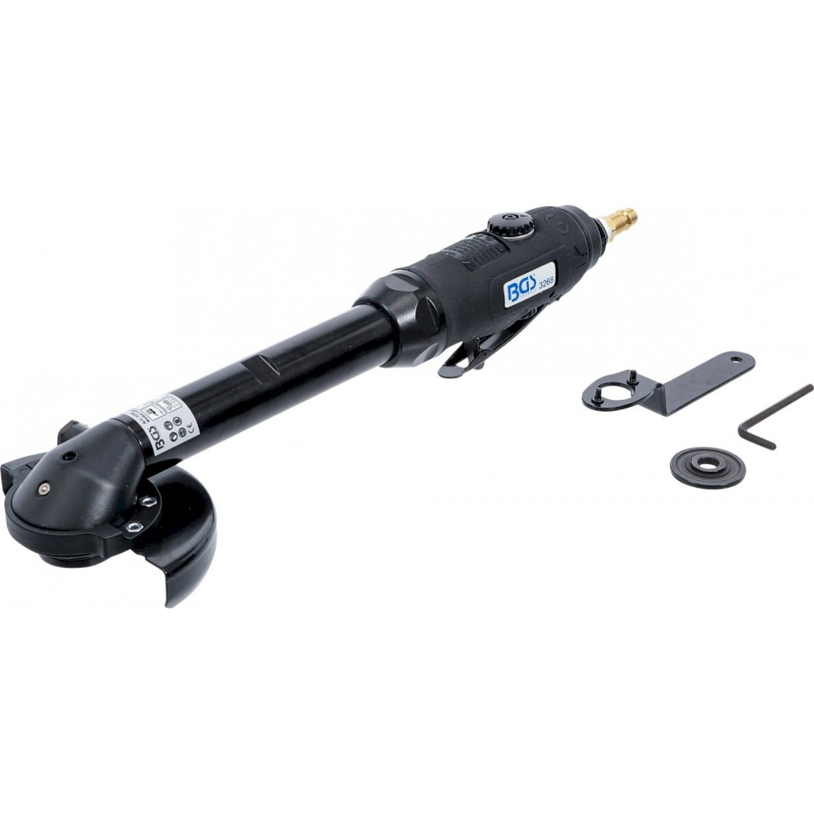 Orinis kampinis šlifuoklis | ilgas | plokščia galva (3268)