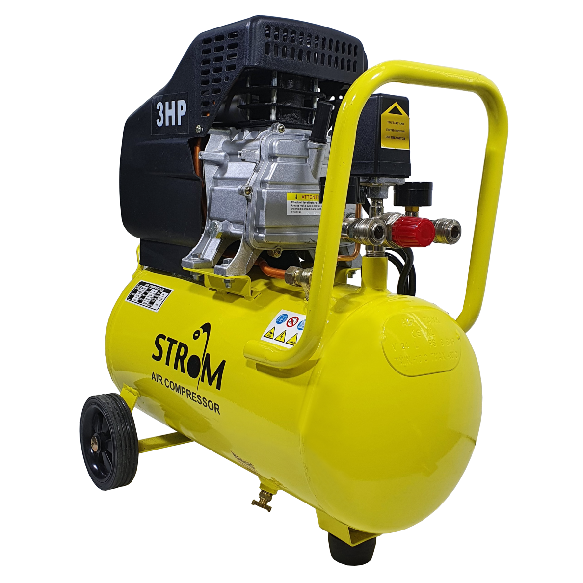 Oro kompresorius 24L, 220V STROM (BM2024) 1 Oro kompresorius 24L, 220V STROM (BM2024) 1