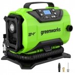 Akumuliatorinis oro kompresorius Greenworks G24IN, 24 V, (tik įrankis)