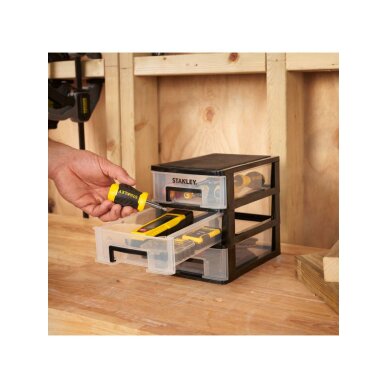 Organaizeris su stalčiukais 21,7x19x15,1 cm 3 Organaizeris su stalčiukais 21,7x19x15,1 cm 3