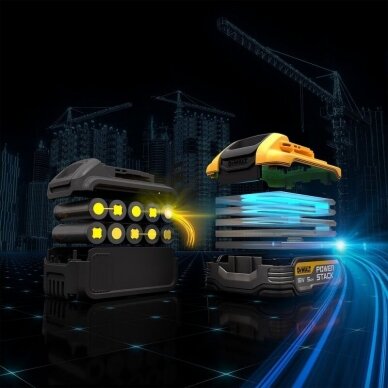Akumuliatorius DeWALT Powerstack DCBP518-XJ, 18 V, li-ion, 5Ah 2 Akumuliatorius DeWALT Powerstack DCBP518-XJ, 18 V, li-ion, 5Ah 2