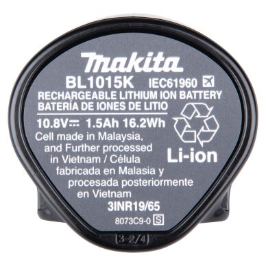 Akumuliatorius Makita BL1015K, 1913U9-9, 10,8V, 1,5Ah 4