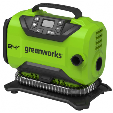 Akumuliatorinis oro kompresorius Greenworks G24IN, 24 V, (tik įrankis) 1