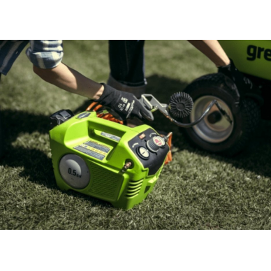 Akumuliatorinis oro kompresorius Greenworks G24AC, 24 V, (tik įrankis) 3 Akumuliatorinis oro kompresorius Greenworks G24AC, 24 V, (tik įrankis) 3