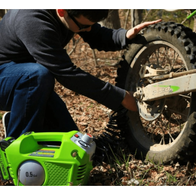 Akumuliatorinis oro kompresorius Greenworks G24AC, 24 V, (tik įrankis) 4 Akumuliatorinis oro kompresorius Greenworks G24AC, 24 V, (tik įrankis) 4