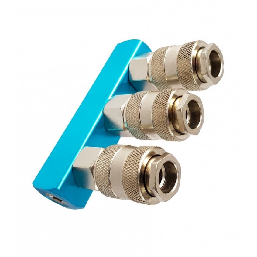 Oro paskirstytojas | 3 lizdai | 1/4" (AH12003) Oro paskirstytojas | 3 lizdai | 1/4" (AH12003)