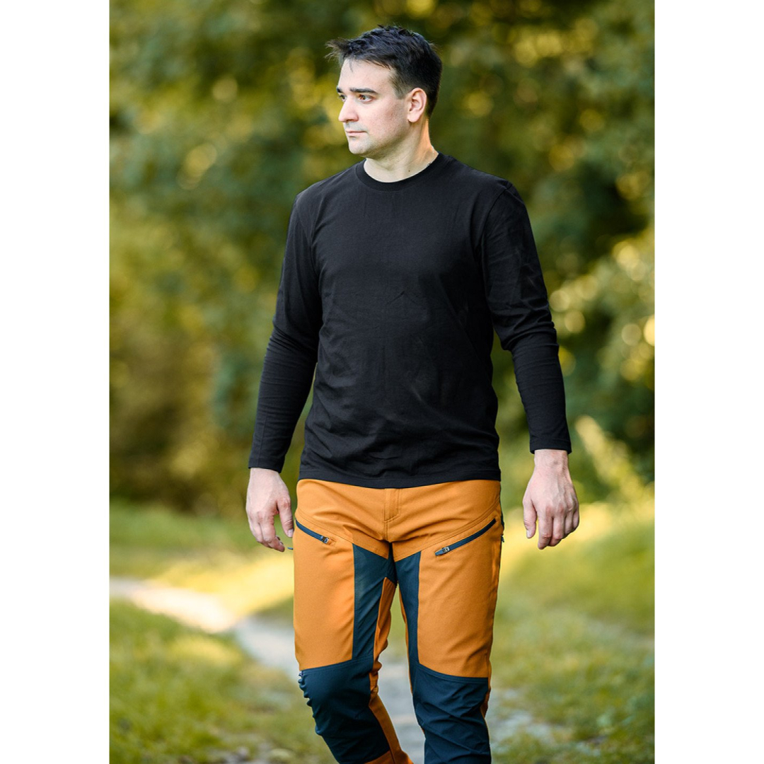 OUTDOOR darbinės kelnės, 4 krypčių ruožas, garstyčių pilka, dydis S 2