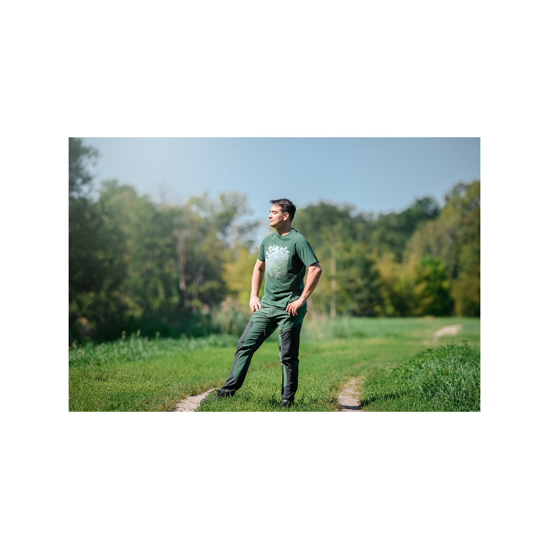 OUTDOOR darbinės kelnės, 4 krypčių ruožas, žaliai pilka, dydis XXXL 4