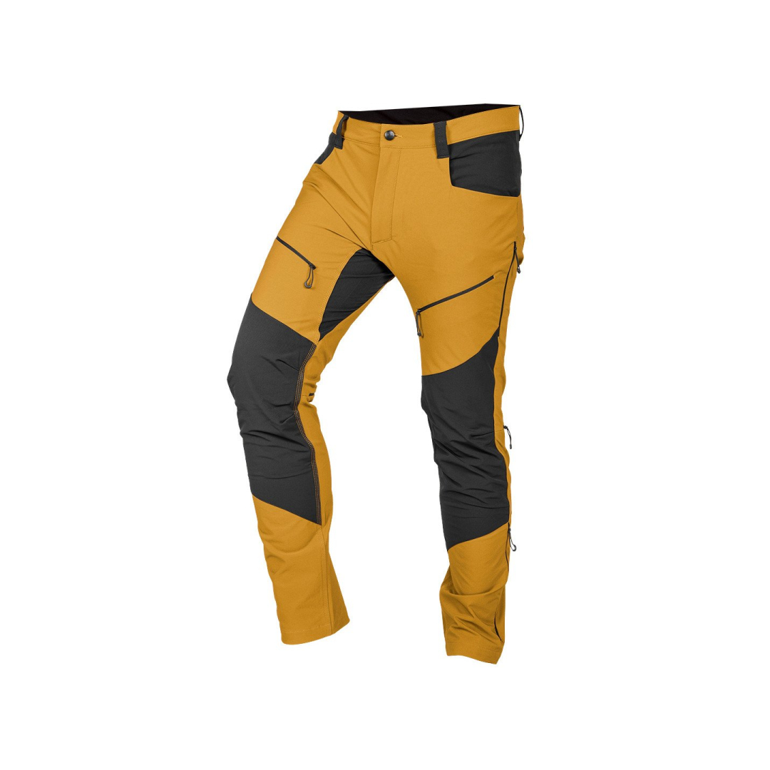 OUTDOOR darbinės kelnės, 4 kryptimis, garstyčių spalvos, dydis S