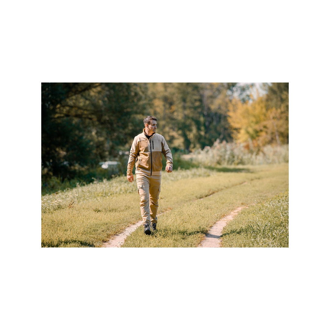 OUTDOOR darbinės kelnės, jogger tipo, smėlio spalvos, dydis XS 3