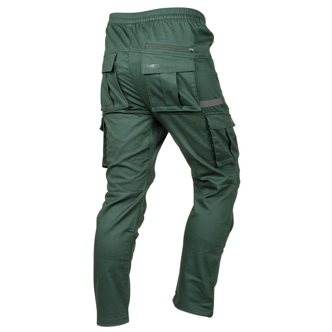 OUTDOOR darbinės kelnės, jogger tipo, žalia, dydis XS 8