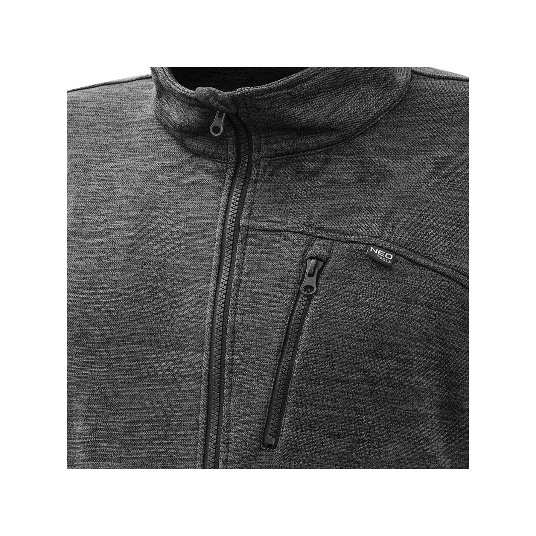 OUTDOOR džemperis su užtrauktuku, pilkos spalvos, dydis XXXL 7