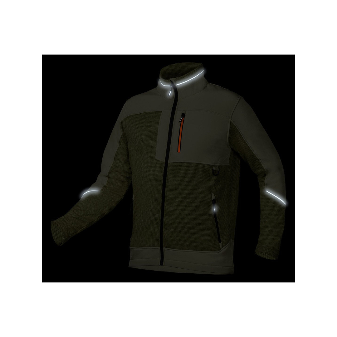 OUTDOOR minkšta striukė, žalia, XXL dydis 3 OUTDOOR minkšta striukė, žalia, XXL dydis 3