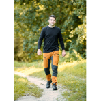 OUTDOOR darbinės kelnės, 4 krypčių ruožas, garstyčių pilka, dydis XS