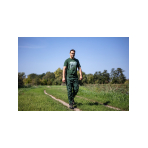 OUTDOOR darbinės kelnės, jogger tipo, žalia, dydis L