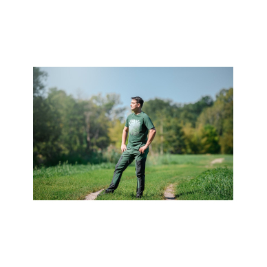 OUTDOOR darbinės kelnės, 4 krypčių ruožas, žaliai pilka, dydis XXXL 4