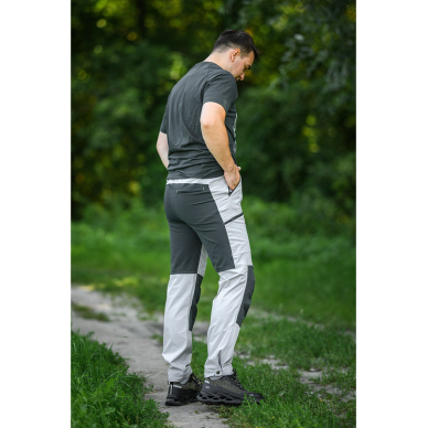 OUTDOOR darbinės kelnės, 4 krypčių, šviesios, dydis L 3 OUTDOOR darbinės kelnės, 4 krypčių, šviesios, dydis L 3