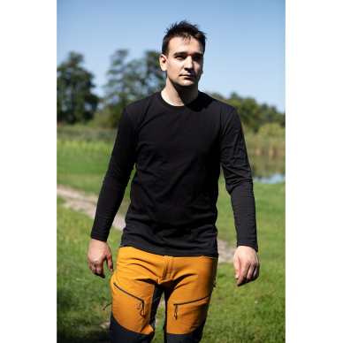 OUTDOOR darbinės kelnės, 4 kryptimis, garstyčių spalvos, dydis XS 6