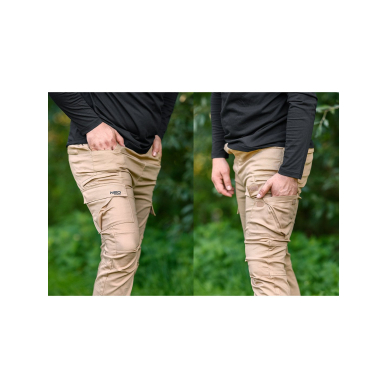 OUTDOOR darbinės kelnės, jogger tipo, smėlio spalvos, dydis S 2