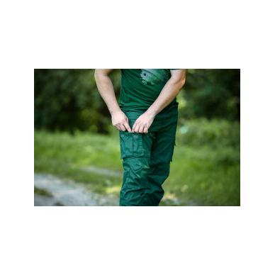 OUTDOOR darbinės kelnės, jogger tipo, žalia, dydis M 4