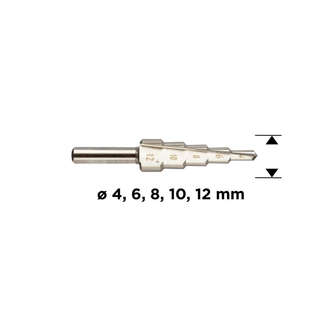 Pakopinis grąžtas 4-12 mm 8