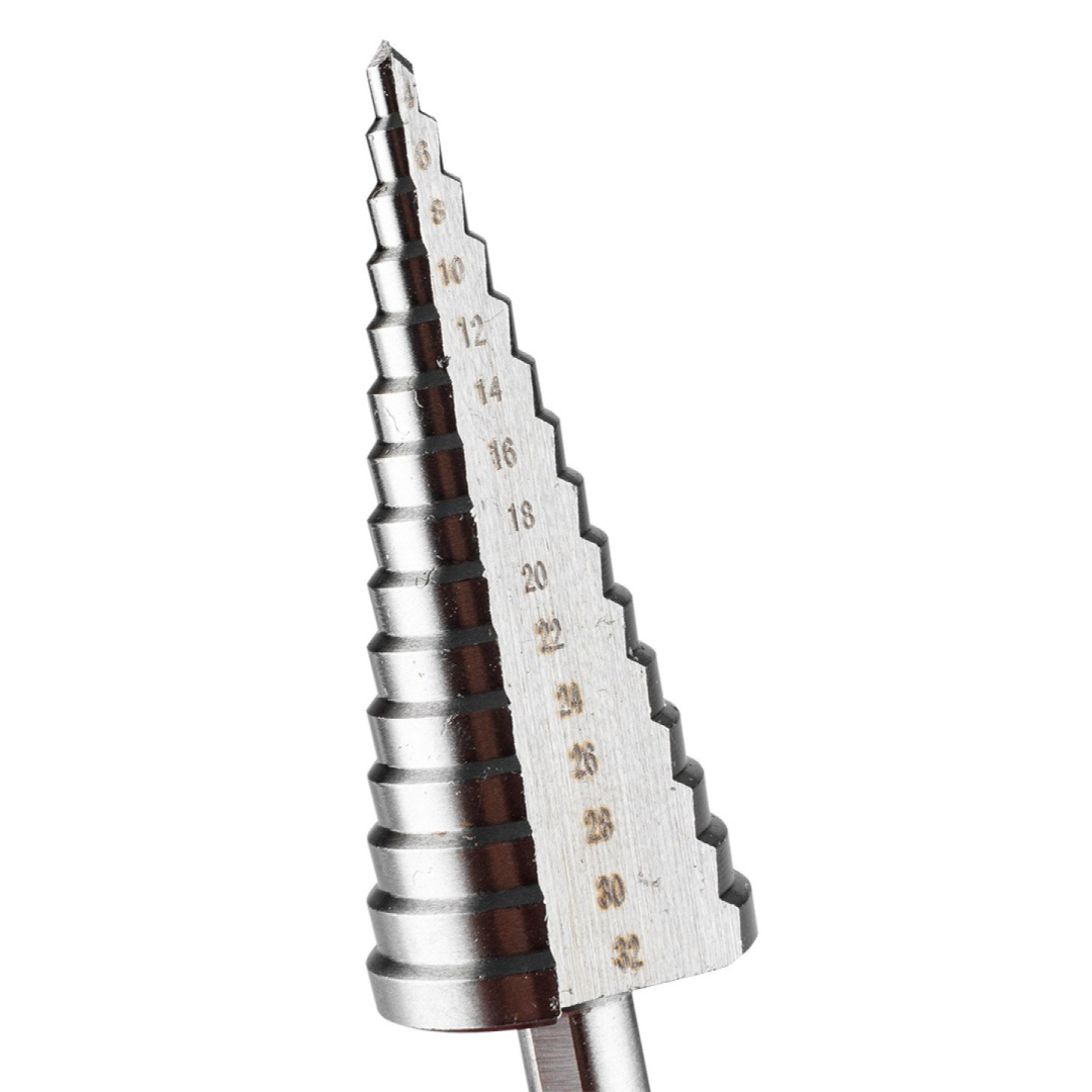 Pakopinis grąžtas 4-32 mm 7 Pakopinis grąžtas 4-32 mm 7